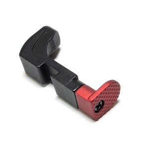 Red Racing Style Mag Release Catch with adjustment plate